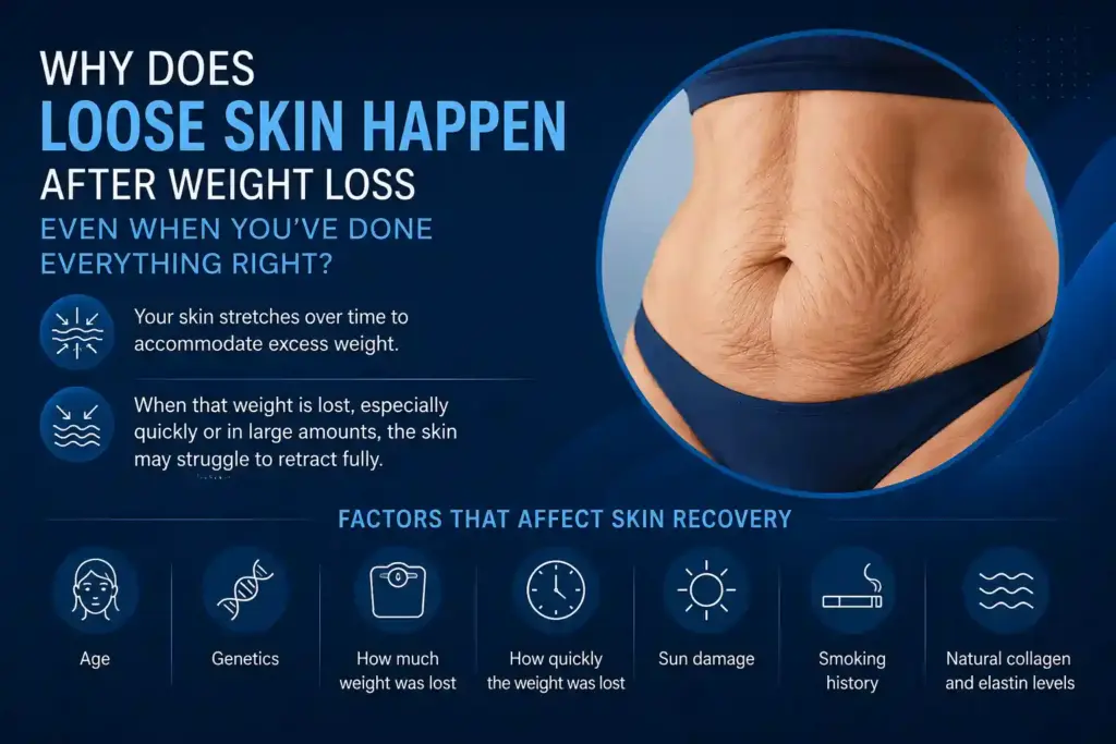 Why Does Loose Skin Happen After Weight Loss Even When You’ve Done Everything Right Warwick?